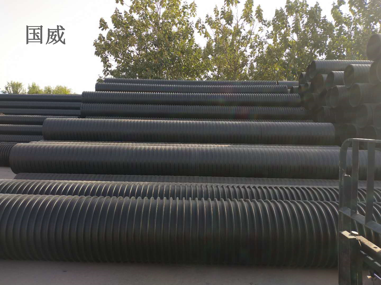 郴州加筋聚乙烯PE复合管 碳素钢骨架PE缠绕排水管 厂家直销