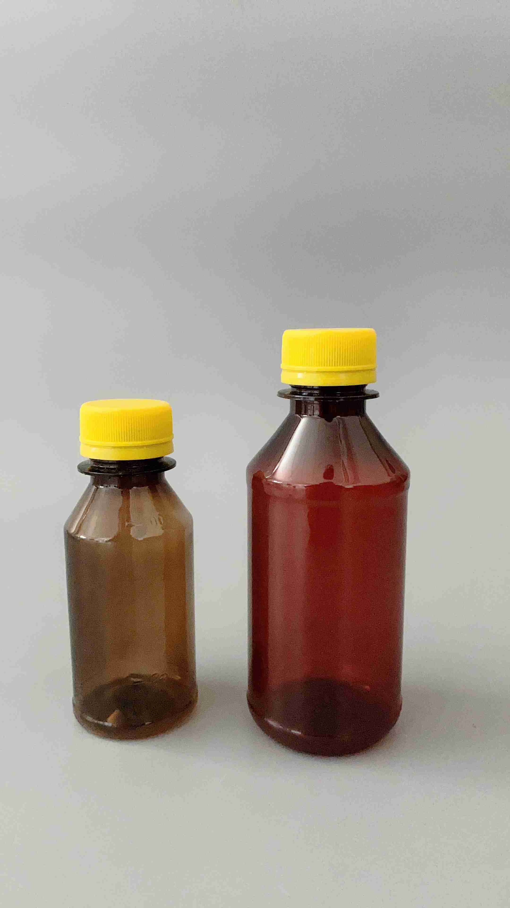 200ML塑料瓶100M透明瓶棕色糖浆瓶PET试剂瓶厂家供应消毒