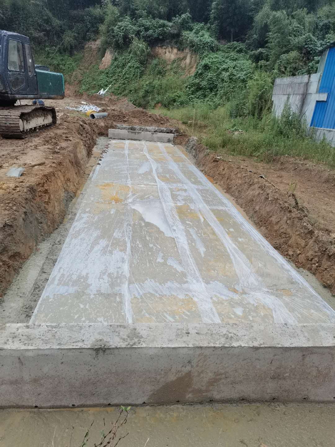 台州电子地磅基础设计图纸 地基挖坑建设