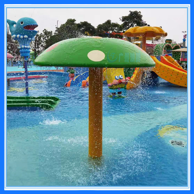 儿童戏水小品雨蘑菇 广州浪腾水上乐园设备厂家 国内打造亲子型水上乐园