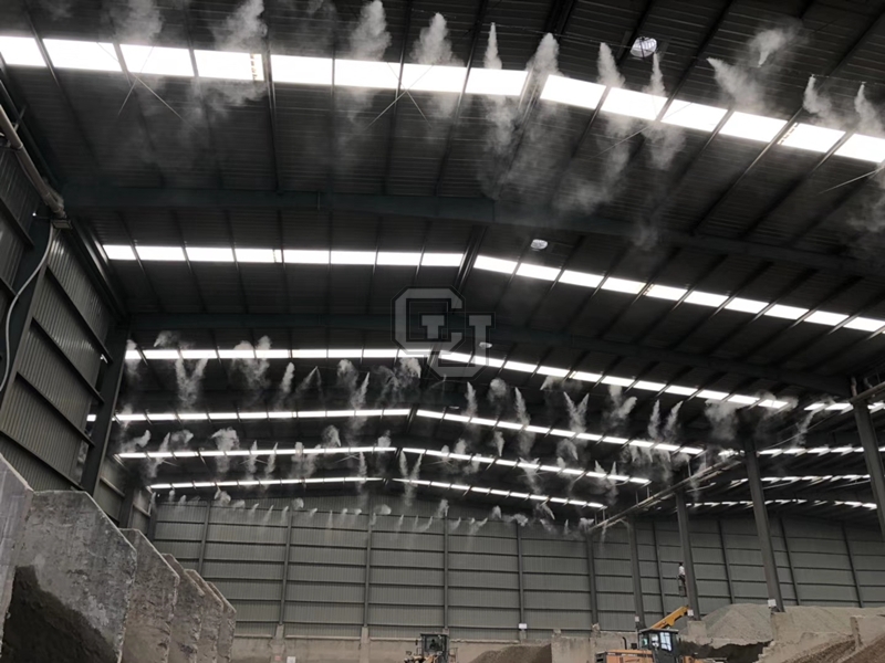 福州人造雾厂家康催纽CU工厂降尘喷雾设备