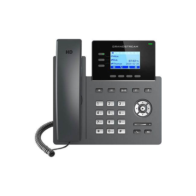 GRP2603/P是一款支持6个SIP账号的商务型IP话机