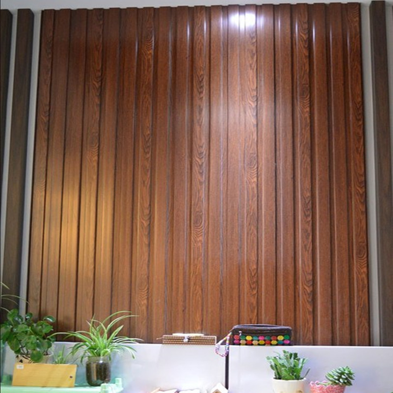 铝长城板护墙板电视背景墙木纹吊顶门头招牌装饰波浪凹凸铝板