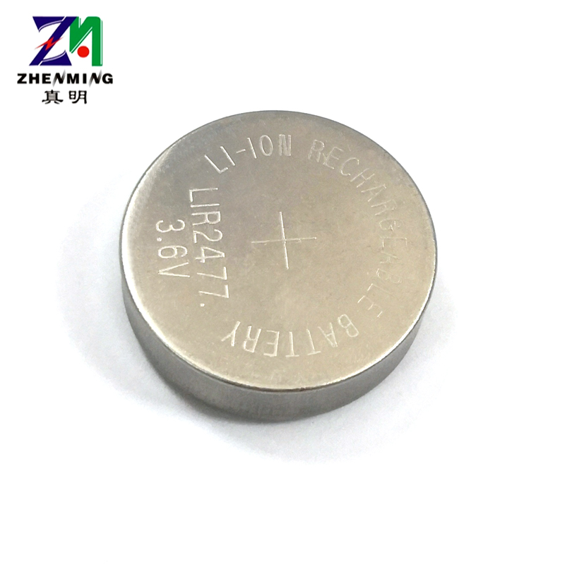 真明ZM充电纽扣电池LIR2477锂扣式充电电池