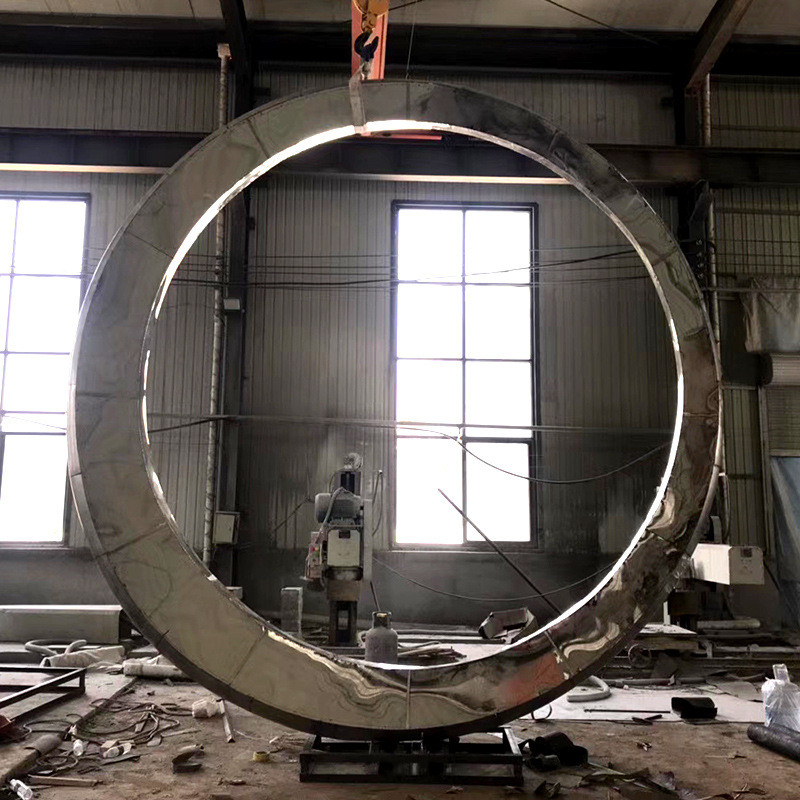 加工厂家 圆环和树枝雕塑 圆环不锈钢雕塑