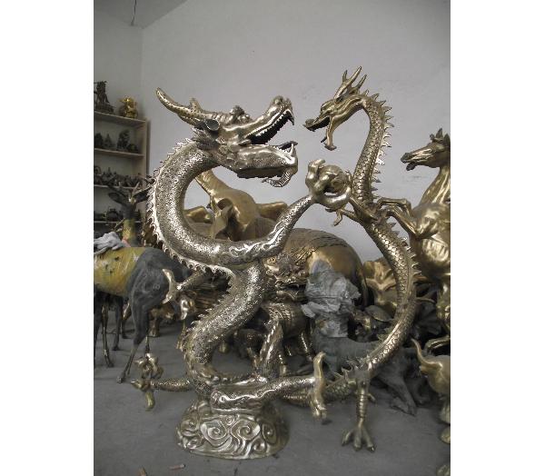 金属铜龙雕塑厂家-大小铜龙雕塑产品-铜龙雕塑