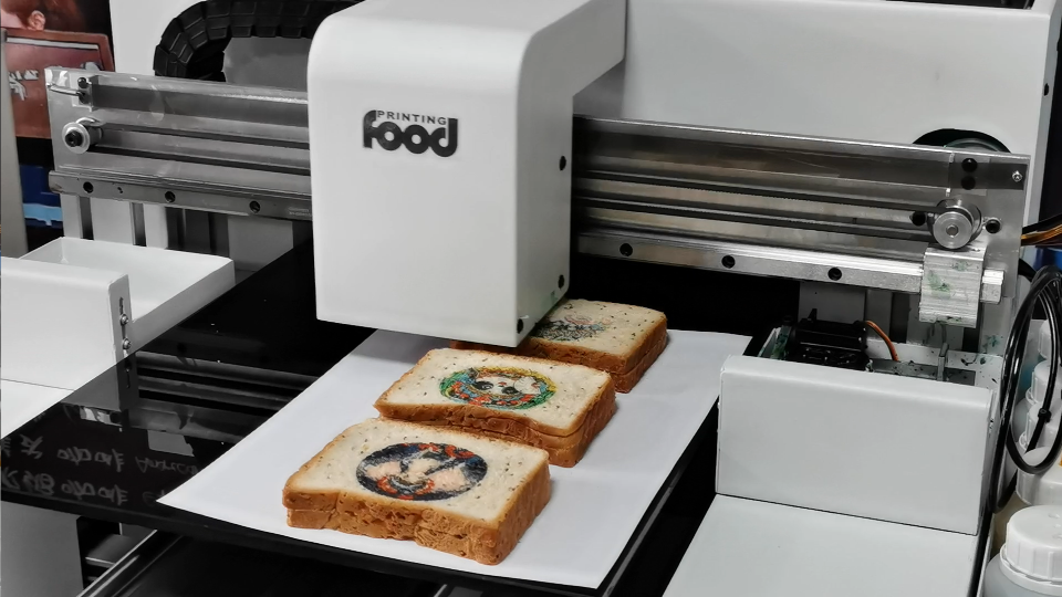 蛋糕连锁店食品喷码机_数码零食打印机_diy个性小巧食品打印机