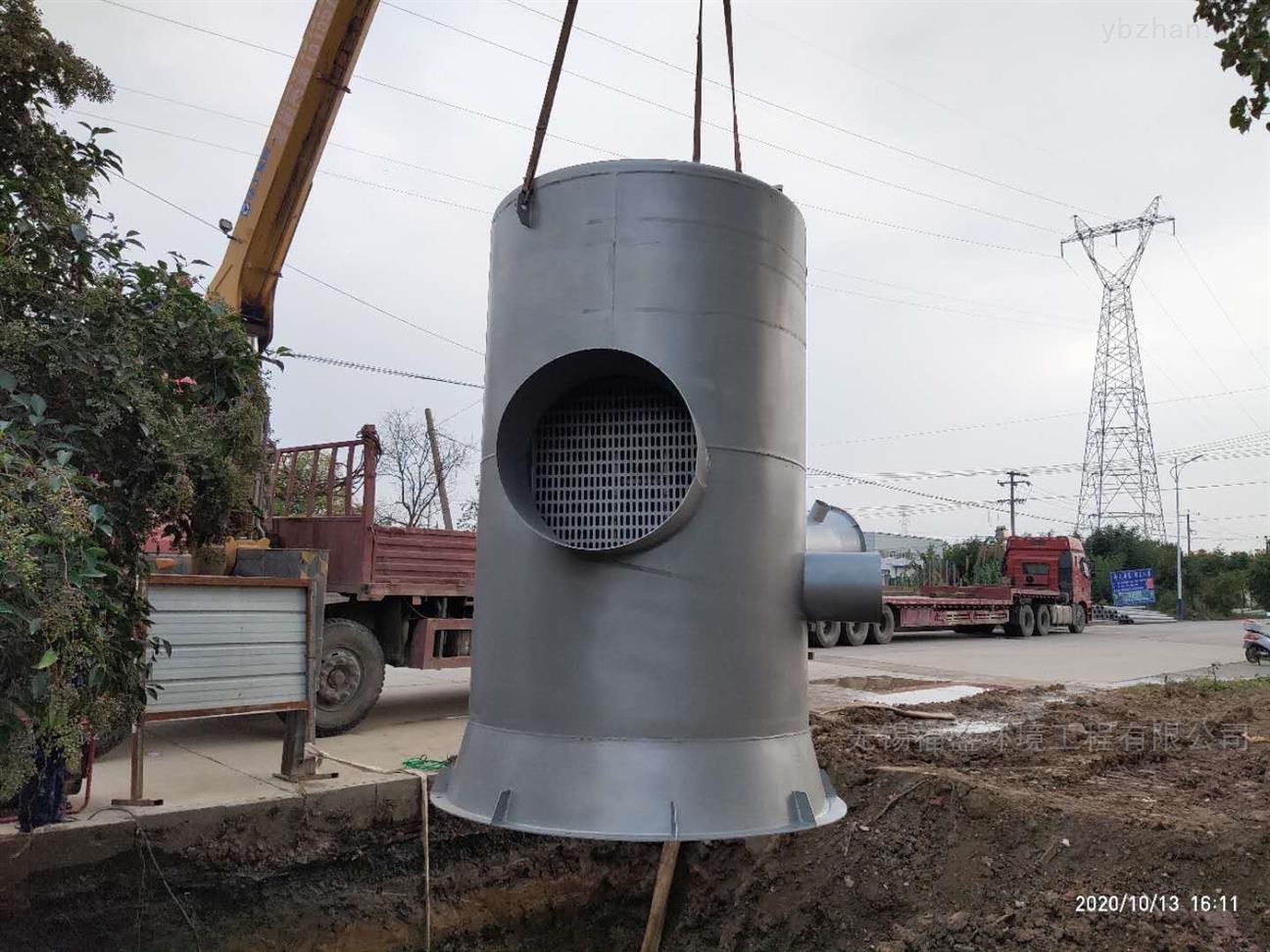 不锈钢一体化雨污分流截流井设备