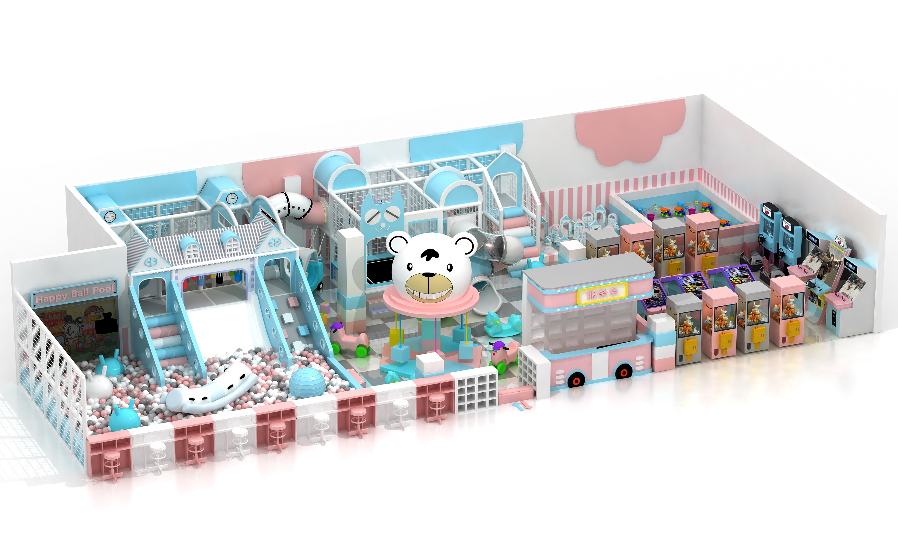 定制淘气堡儿童乐园 室内幼儿游乐设备 商场大小型游乐场娱乐设施