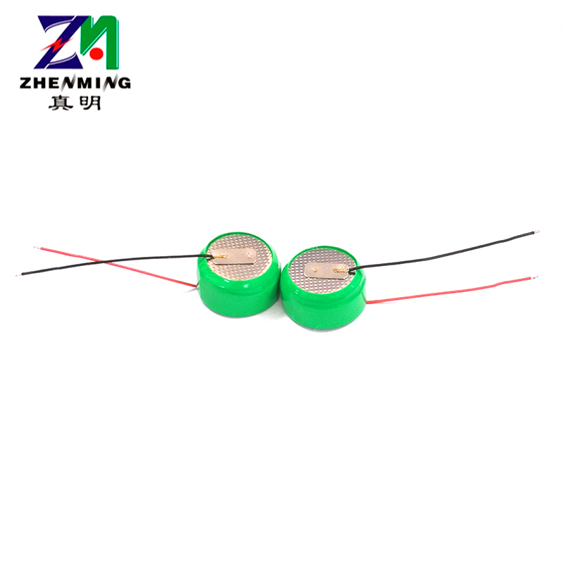 真明ZM扣式锂电池lir1254加引线锂离子纽扣电池