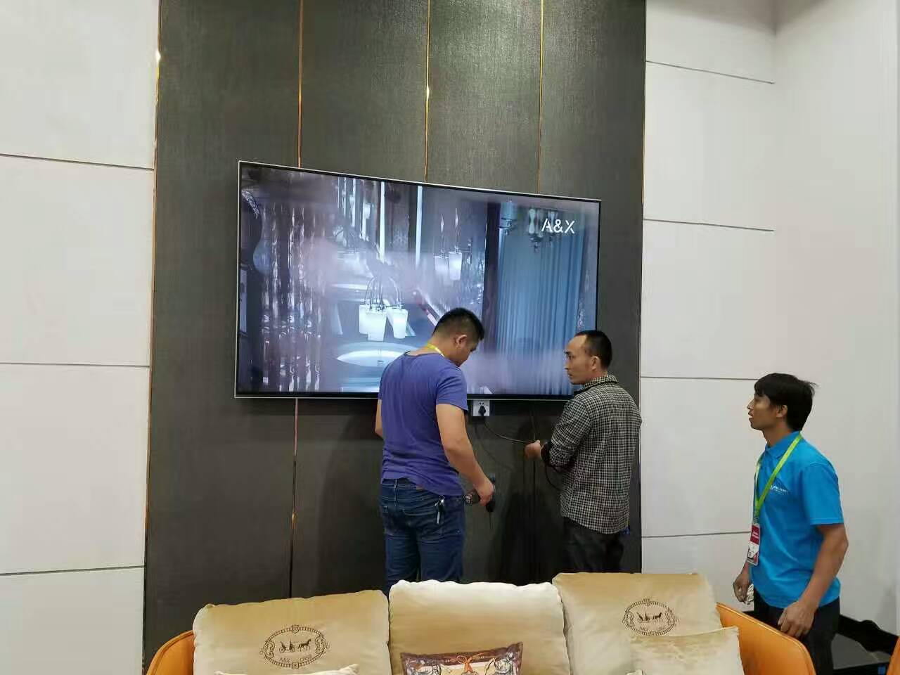 上海金山年会拼接屏租赁公司 AV设备租赁 电脑怎样连接电视机