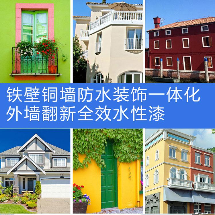 广州房屋翻新防水装饰一体化涂料施工简单 彩色防水一体化涂料 施工简便