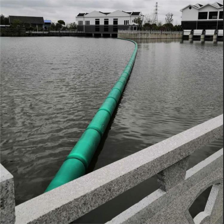 臺州港口區域浮渣阻擋隔離設施 潮汐隨水位升降式浮攔漂浮桶