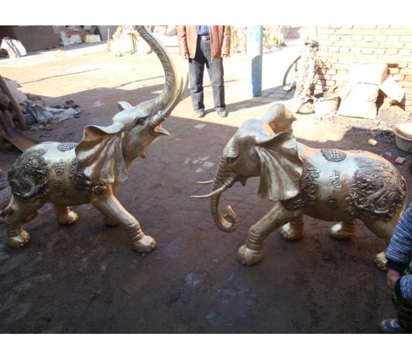 金属铜大象雕塑厂家-铜大象雕塑价格-铜大象雕塑