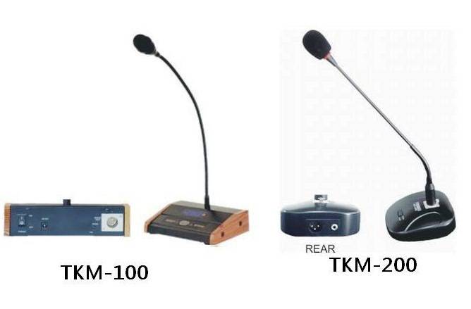 供应霍尼韦尔 TKM-100,TKM-200 带前后奏音麦克风，台式广播话筒