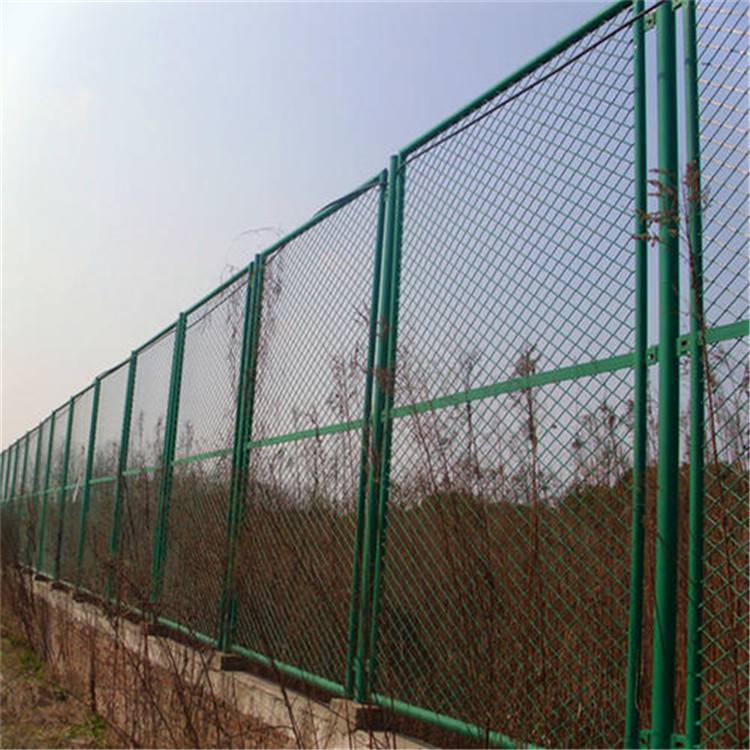 工厂菱形护栏 仓库围挡网 钢板网围栏定做