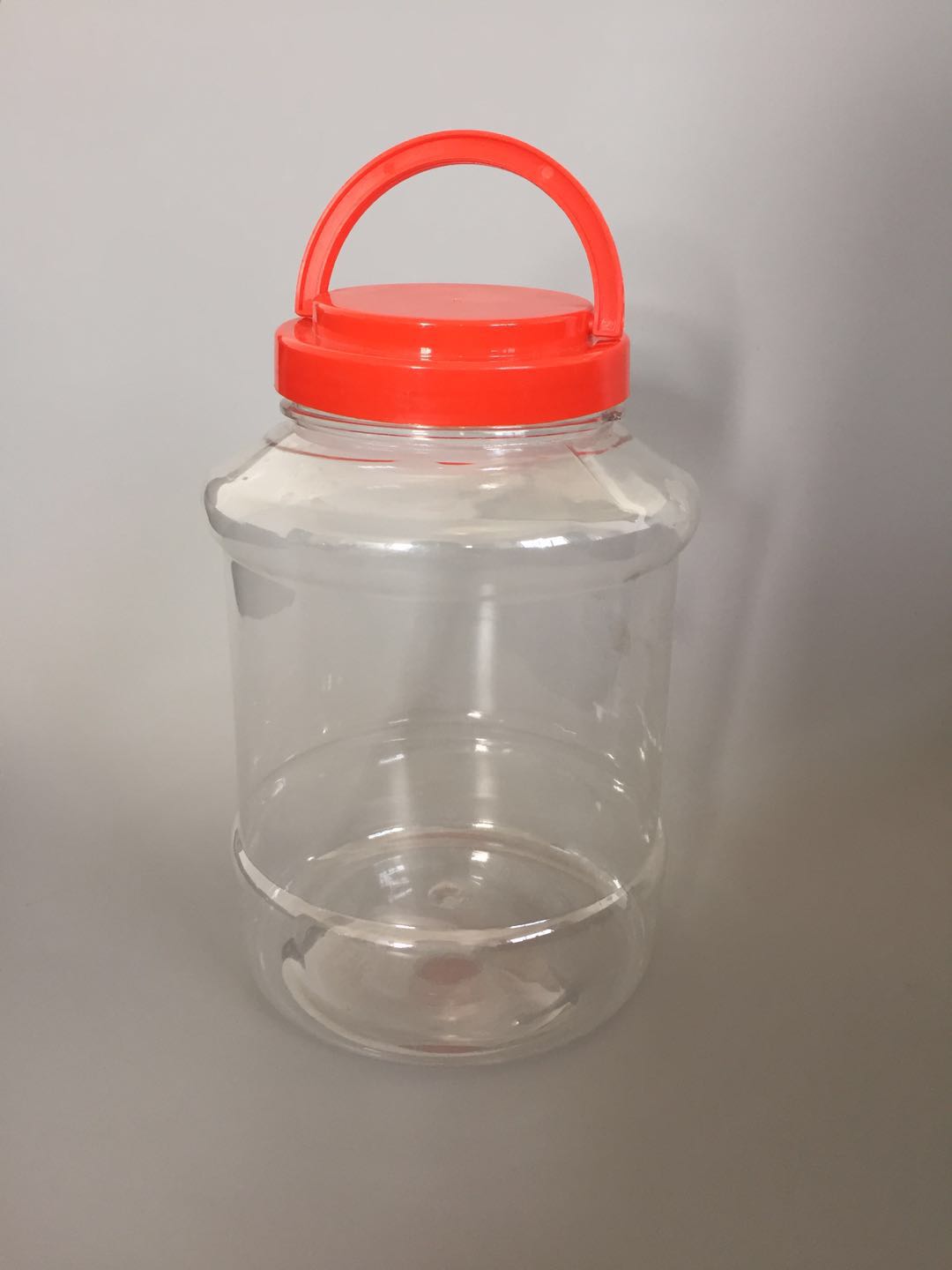 2L宽口瓶子PET透明塑料壶包装容器带提手盖生产厂家