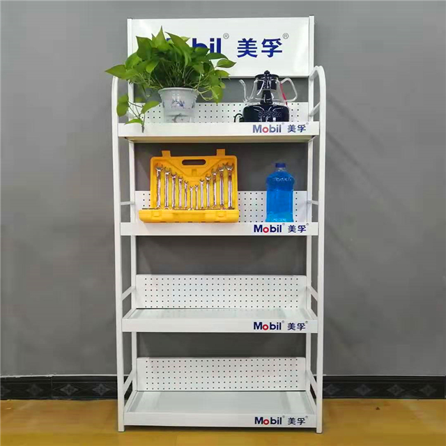 小商品货架超市便利店零食货架多层网格展示架面包文具促销展架