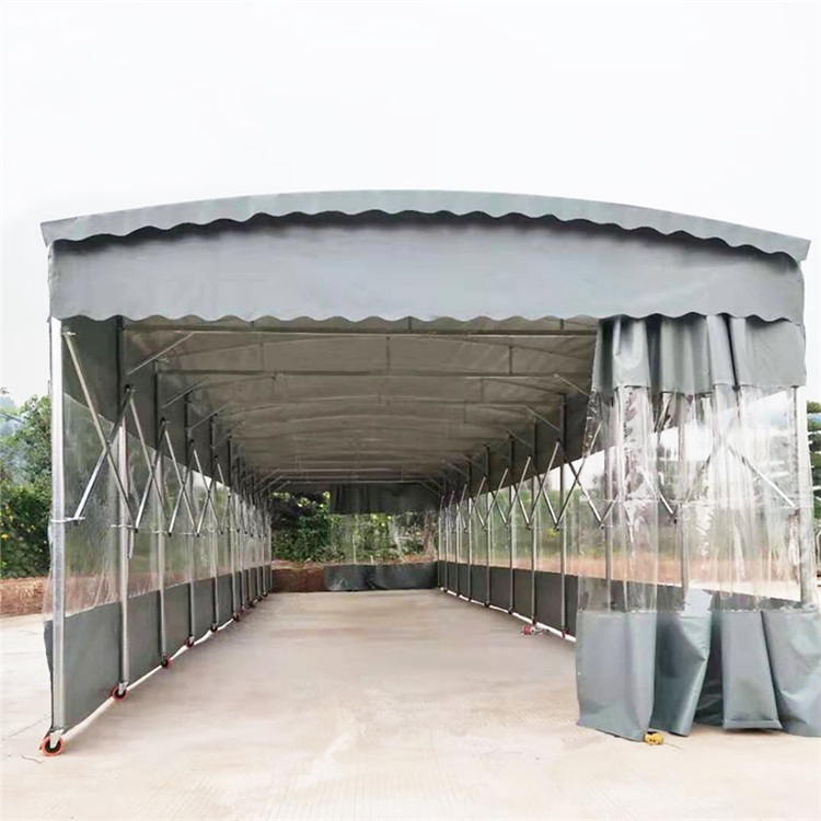 临汾安泽县推拉棚 雨棚 推拉雨篷创意设计