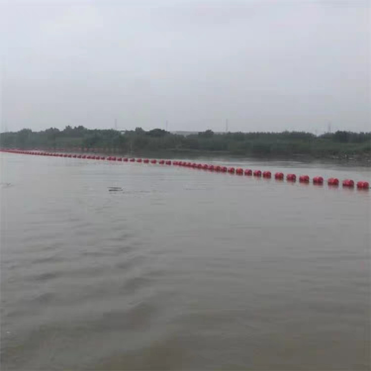 河道警示浮筒 水面警戒线塑料浮体