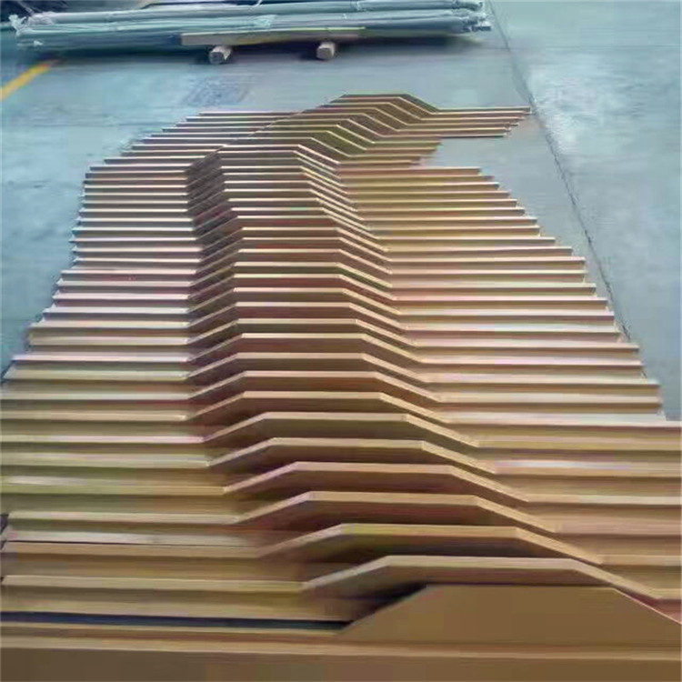 温州造型弧形铝方管