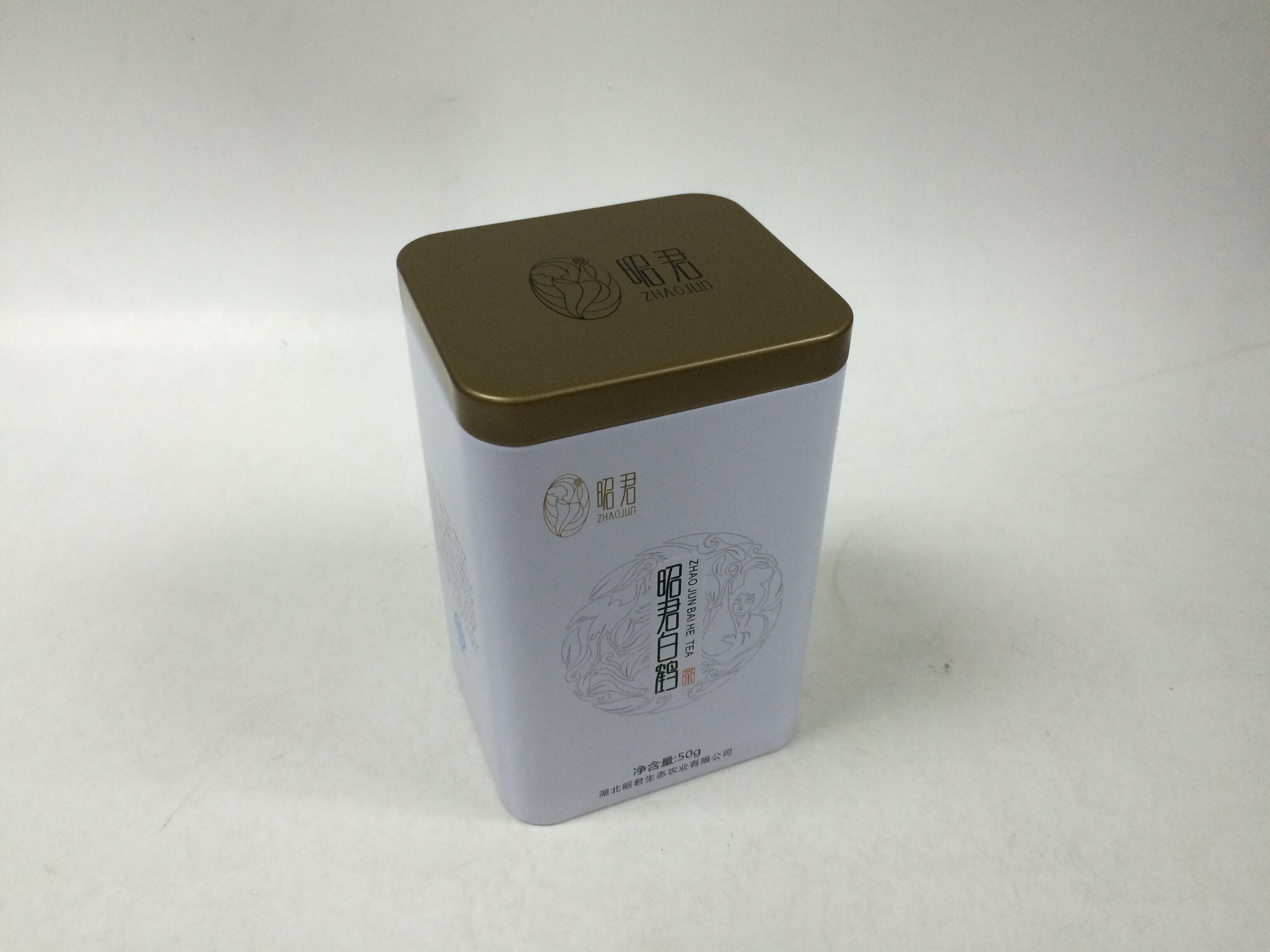 湖南茶叶铁罐包装 50克茶叶小铁罐包装 方形小铁罐包装