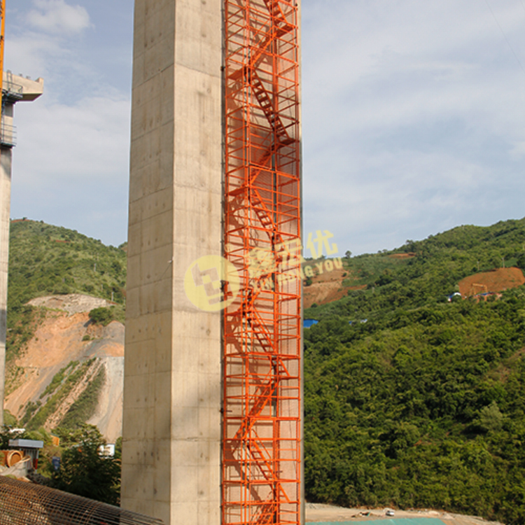 鑫宏优 香蕉式安全爬梯 桥梁施工上下爬梯 Z型安全爬梯