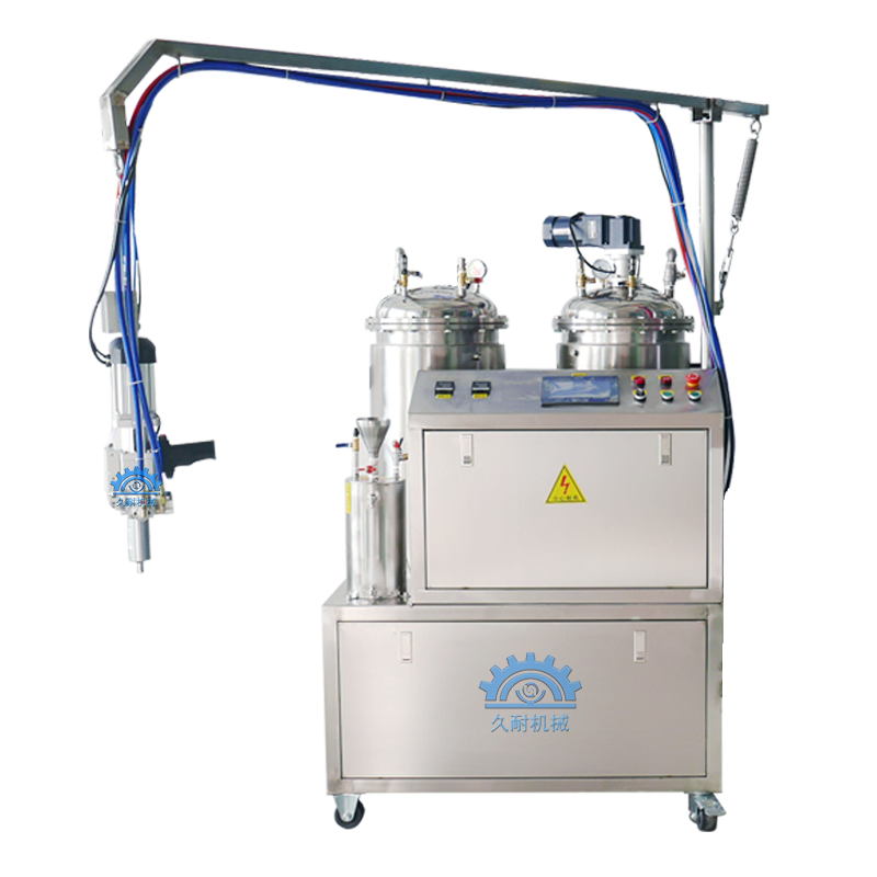 自结皮聚氨酯pu假人体塑料混胶发泡机 久耐机械生产定制