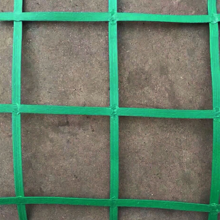 拓林绿色植物攀爬网山体防护网绿色护坡网钢塑土工格栅