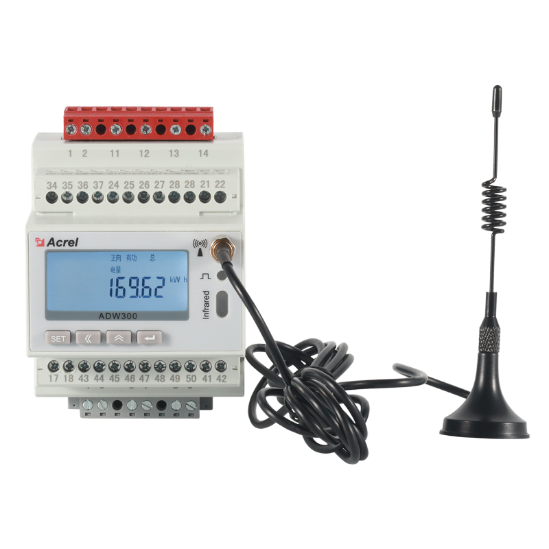 安科瑞ADW300/4G厂房需量统计电表 电流功率需量计量