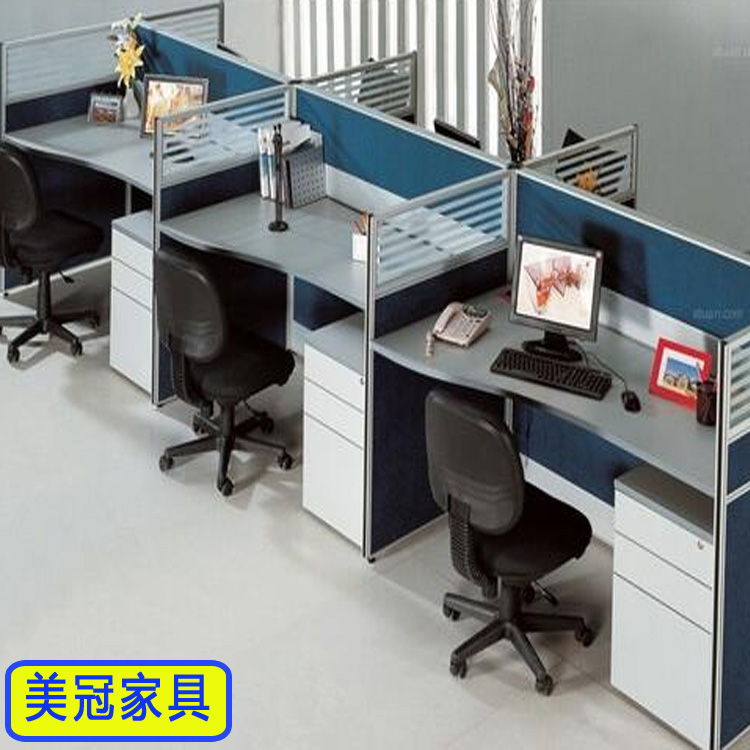 鹤壁办公桌 简约卡位 电脑桌工厂批发 可定做