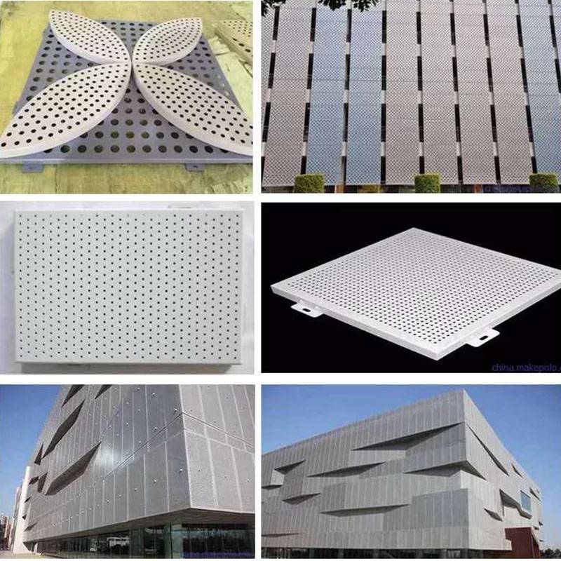 氟碳铝单板冲孔雕花镂空造型幕墙外墙铝板包柱门头聚酯铝板