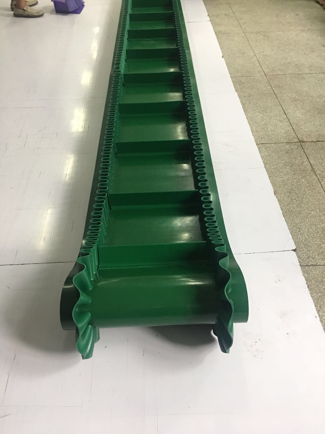 镇江PVC输送带厂家 工业输送带挡板输送带