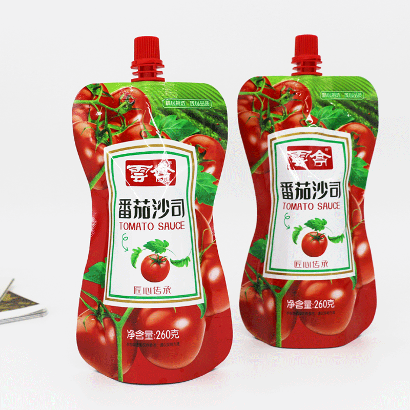 润泽逸群食品包装袋定制番茄沙司袋牛奶袋吸嘴袋定制厂家直销