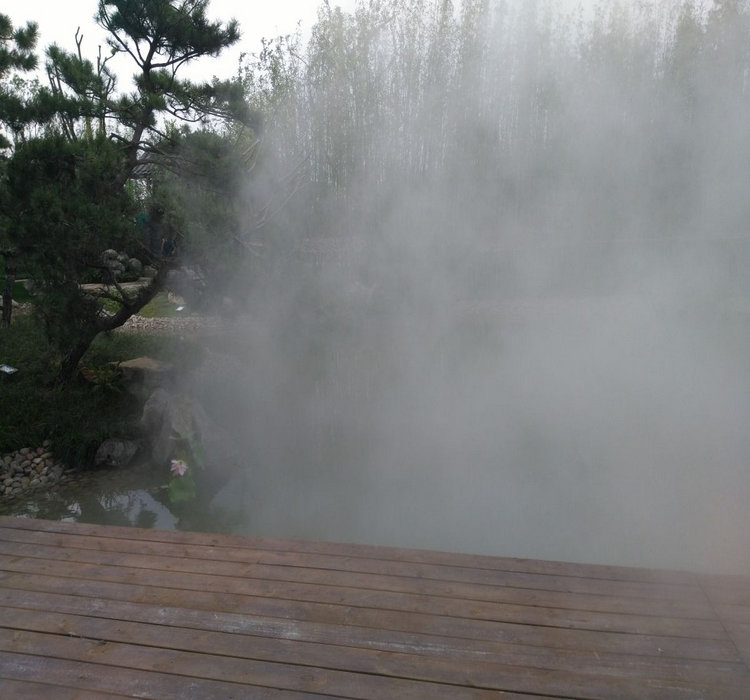 盘锦假山景观造雾