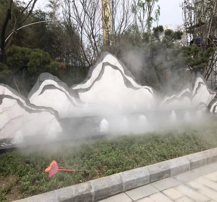 庆阳公园造雾设备施工
