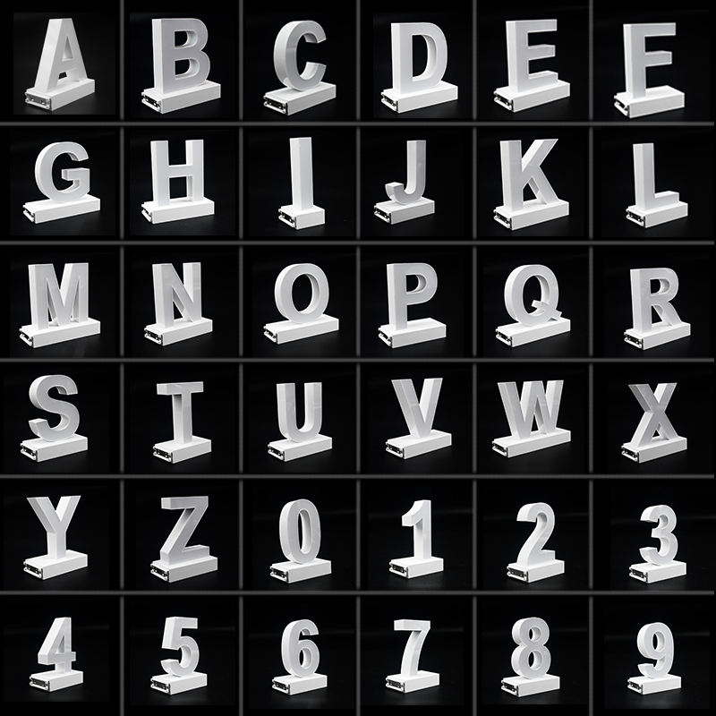 abcmix字由卡品牌随意拼接组合移动磁吸发光字广告标牌
