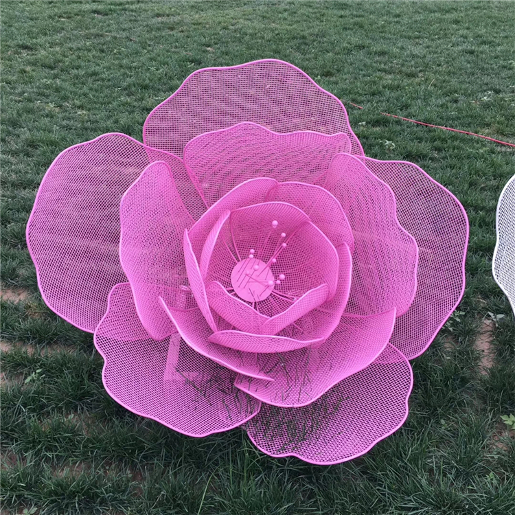 抽象花朵雕塑 玉兰花雕塑