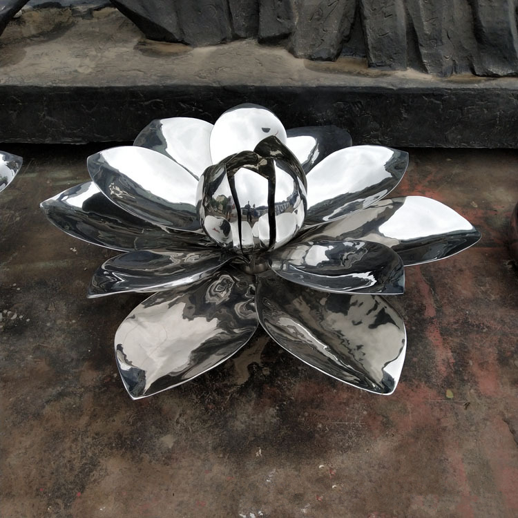 金属花朵雕塑 荷花雕塑 工厂