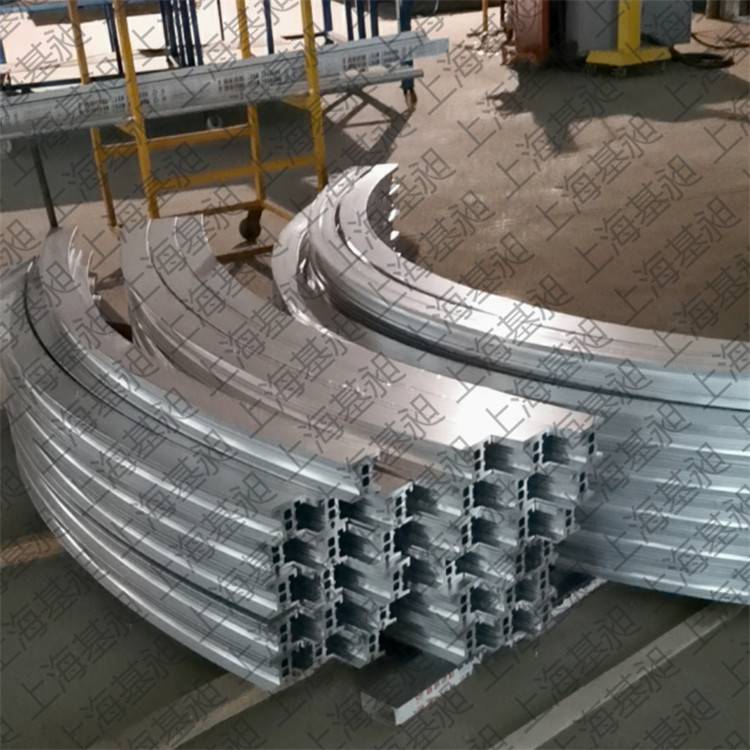 圆弧轨道定制 弧形铝材加工 铝轨道弯圆 铝型材折弯 天轨地轨弯道供应