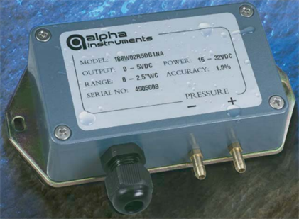 美国阿尔法alpha本安防爆型微差压传感器/变送器Model 188/188MR