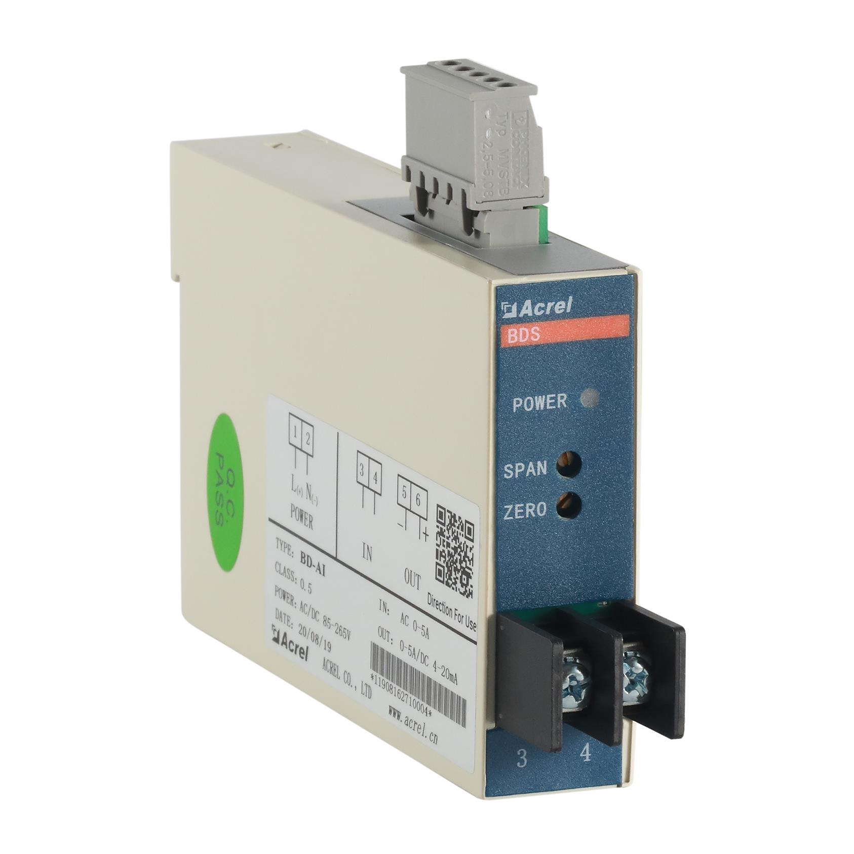 安科瑞厂家 BD-AI/C 带485通讯单相电流变送器 4-20mA输出