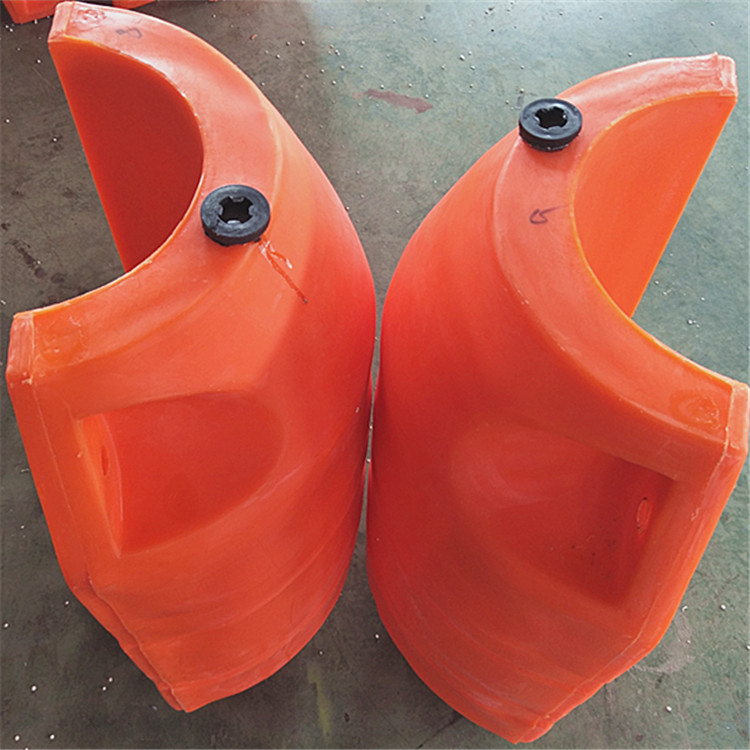 HDPE材质管道浮体 水面管线漂浮桶配套供应厂家
