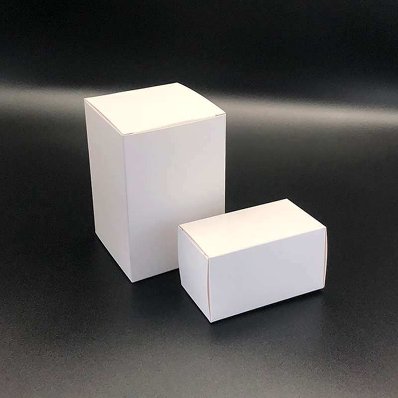 白卡包装盒白色盒子通用空白纸盒折叠白卡纸盒定制彩盒