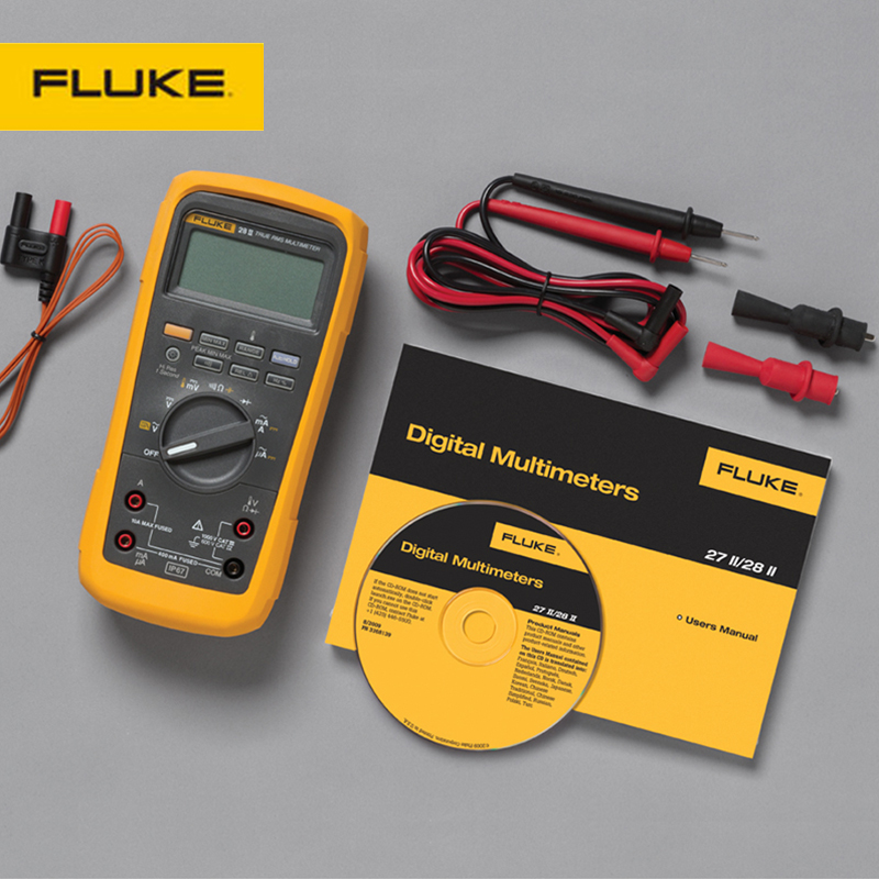 福禄克数字万用表FLUKE 28II坚固耐用的工业万用表 电气故障排查工具 防尘防水多用表