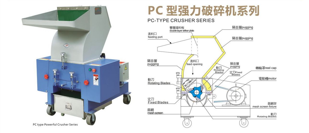 PC-300 广东塑料粉碎机厂家