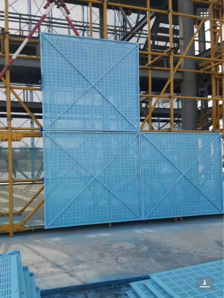 钢网片-河北蓝色带边框爬架网生产厂家-库存充足
