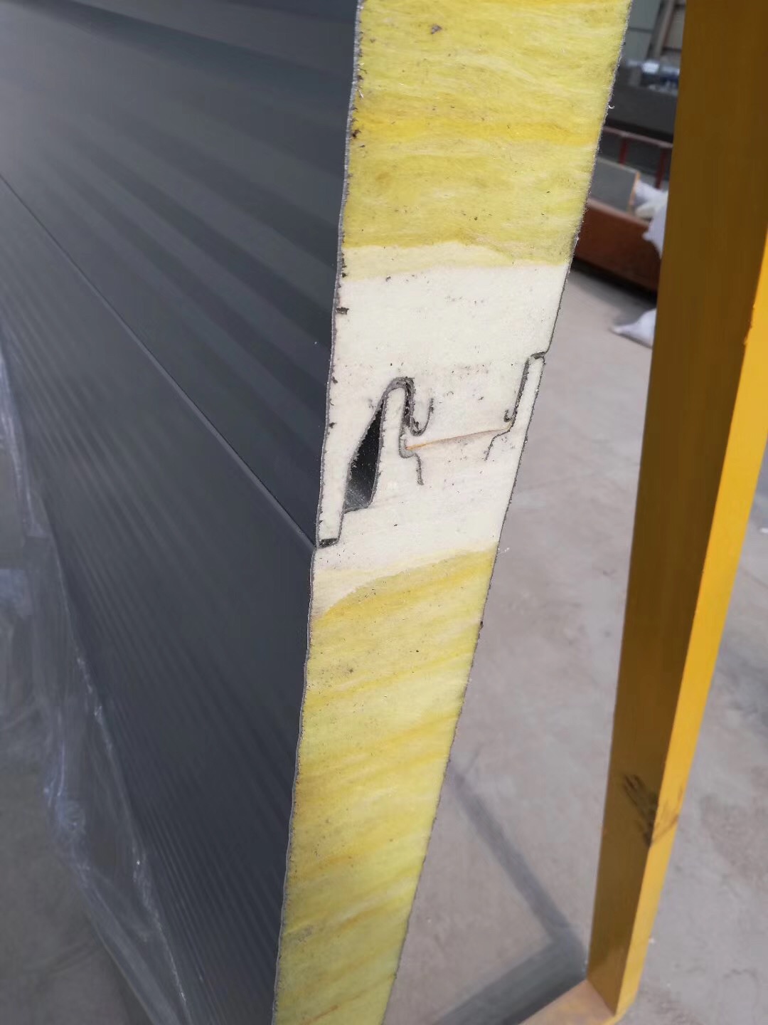 岩棉金属外墙板 常州横铺硬质PU防火三明治夹芯板转角板