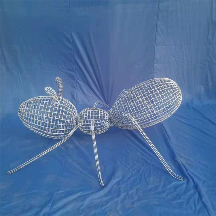 万科地产不锈钢蚂蚁雕塑 定制 不锈钢丝蚂蚁雕塑