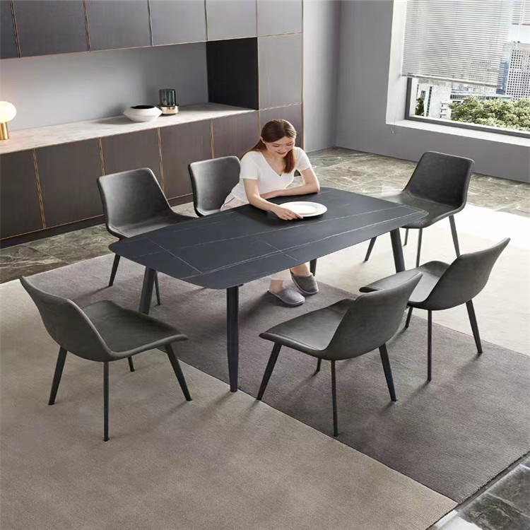 深圳岩板餐桌 快餐桌会议桌 餐厅桌椅生产设计厂